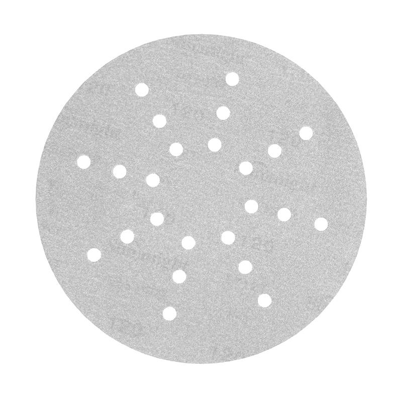 RoxelPro Шлифовальный круг ROXTOP WHITE 225мм на липучке, 24 отв.,белёсый Р240